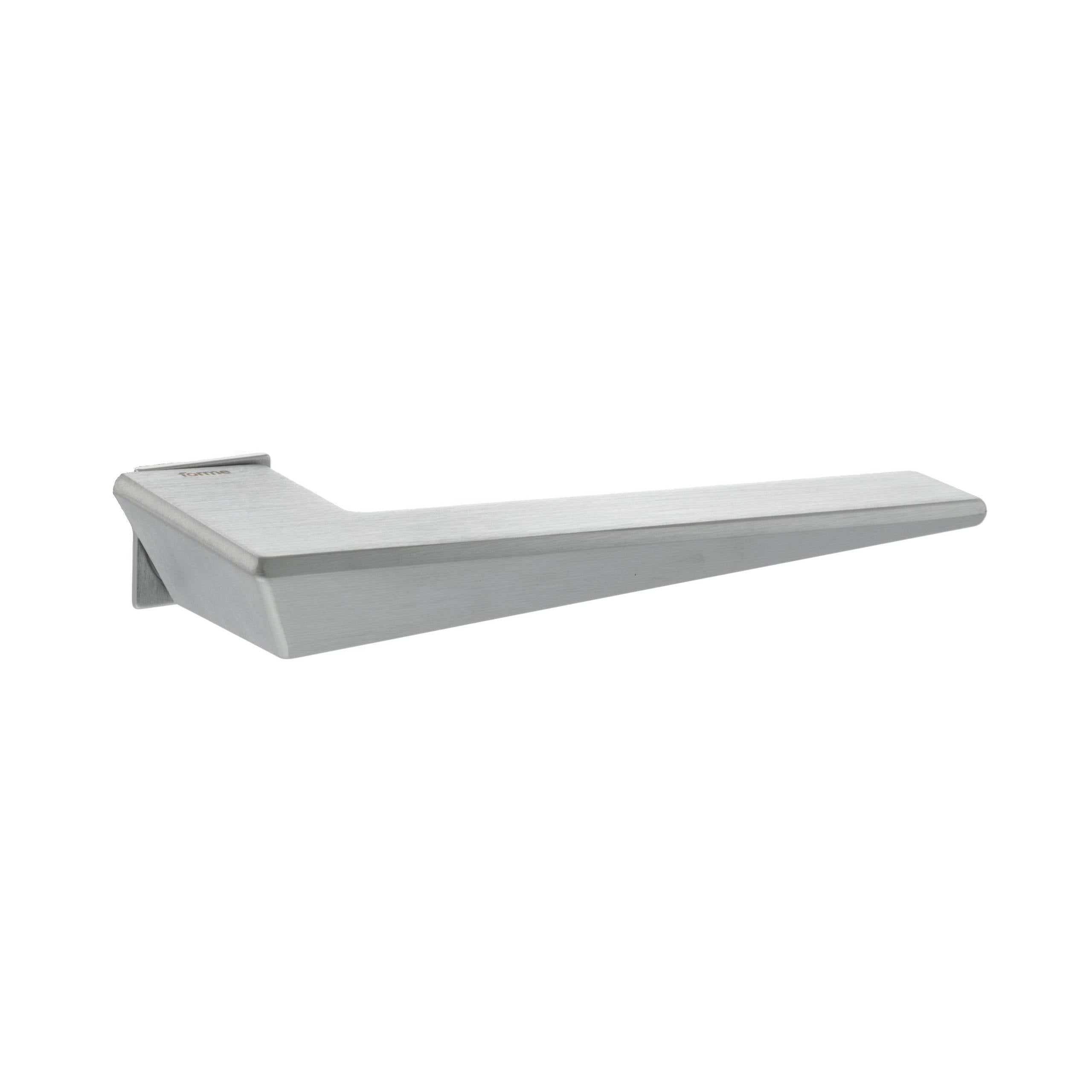 Forme Naxos Lever Door Handle on Concealed Square Rose - Satin Chrome
