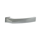 Forme Crystal Lever Door Handle on Concealed Square Rose - Satin Chrome