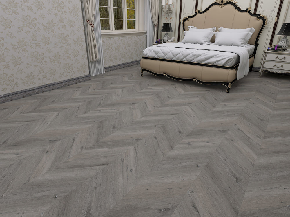 Xylo Fitzrovia SPC Vinyl Chevron Ocean Dunes - 6 x 127 x 600mm