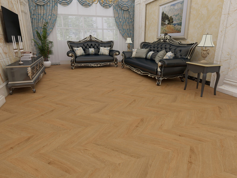 Xylo Fitzrovia SPC Vinyl Chevron Grayhawk - 6 x 127 x 600mm