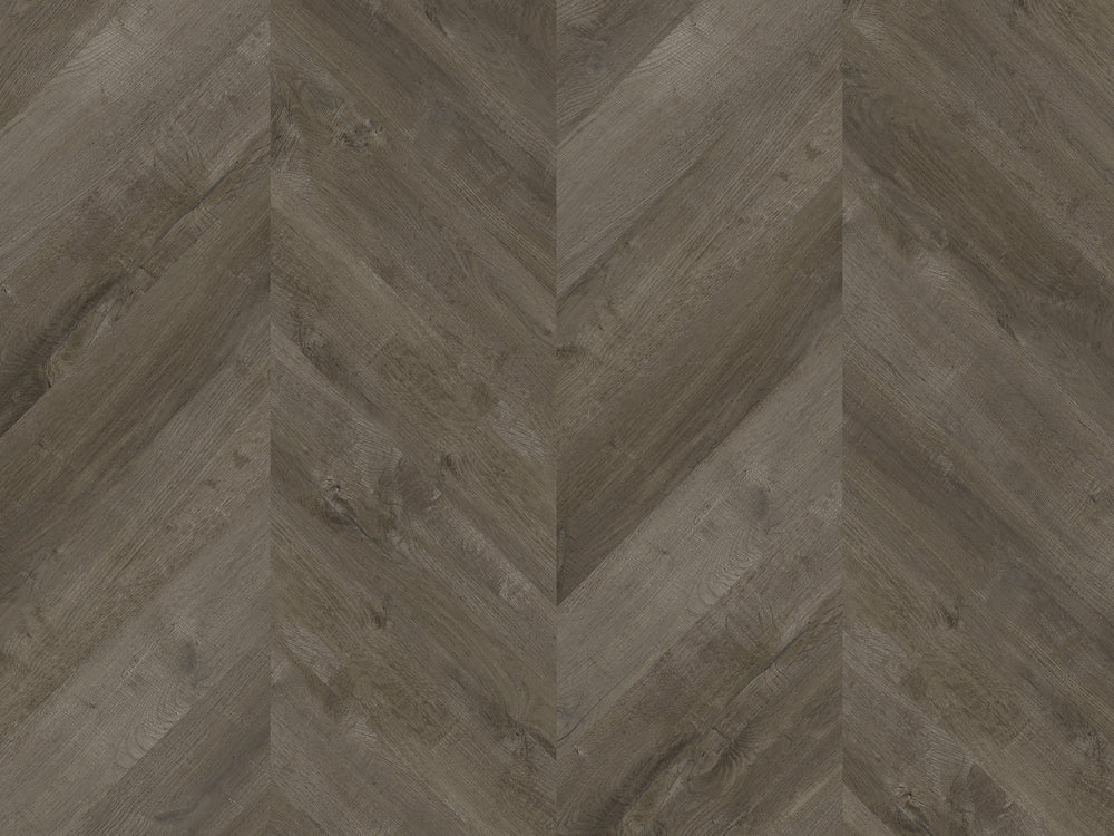 Xylo Fitzrovia SPC Vinyl Chevron Silver Rock - 6 x 127 x 600mm
