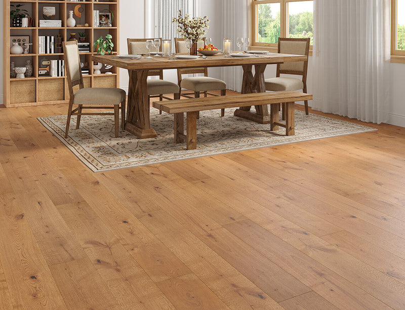 Farley Oak Golden Brushed Plank Engineered Wood Flooring | UV Lacquered | 190 x 1900 x 20/6mm