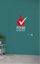 Flush Frameless Hinged Primed Fire Door Set – Universal Frame