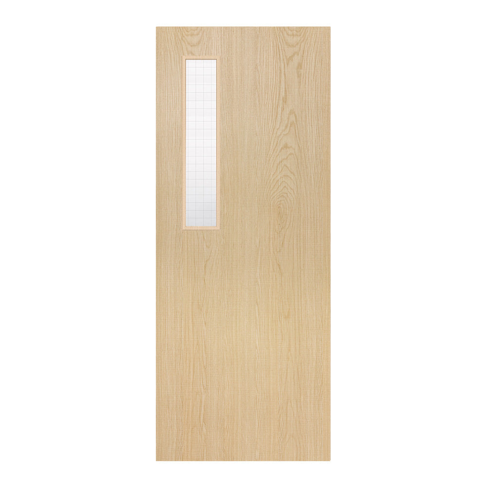 Deanta Flush Prefinished Ash FD30 Option 08 Wired Glaze Certifire CF5740 FSC