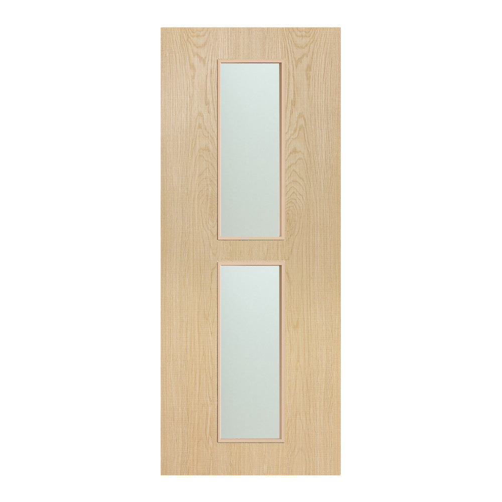 Pre-Assembled Flush Prefinished Ash FD30 Option 12 30M Satin Glaze Certifire CF5740 FSC Door Set