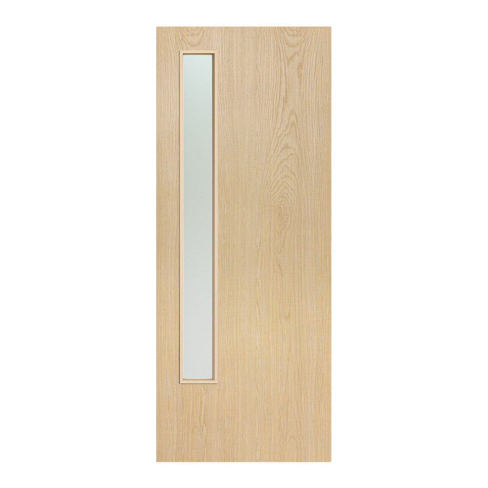 Pre-Assembled Flush Prefinished Ash FD30 Option 13 30M Satin Glaze Certifire CF5740 FSC Door Set
