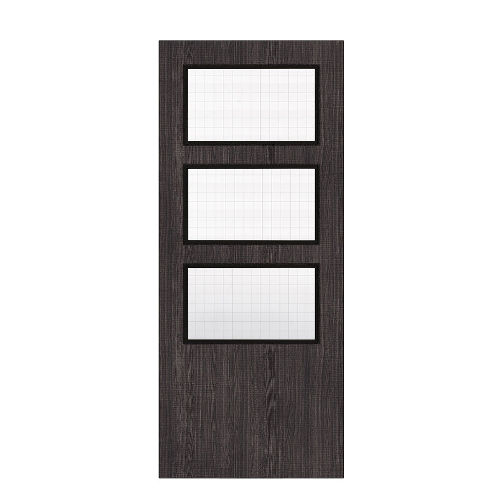 Deanta Flush Dark Grey Ash FD30 Option 03 Wired Glaze Certifire CF5740 FSC