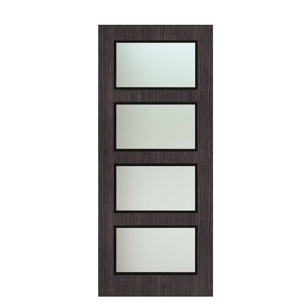 Deanta Flush Dark Grey Ash Option 04 Satin Glaze FSC