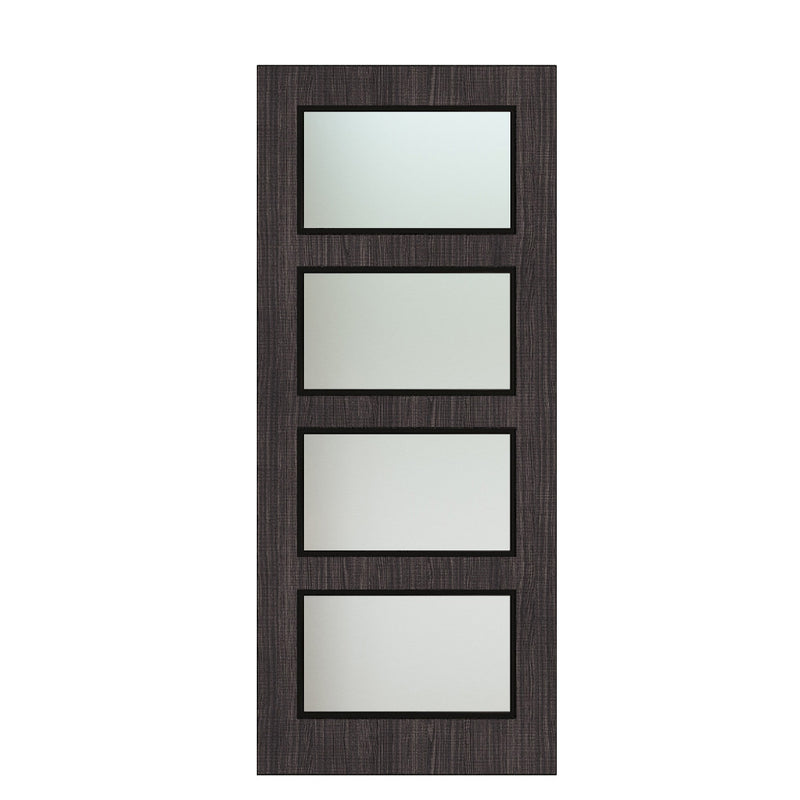 Deanta Flush Dark Grey Ash FD30 Option 04 30M Satin Glaze Certifire CF5740 FSC