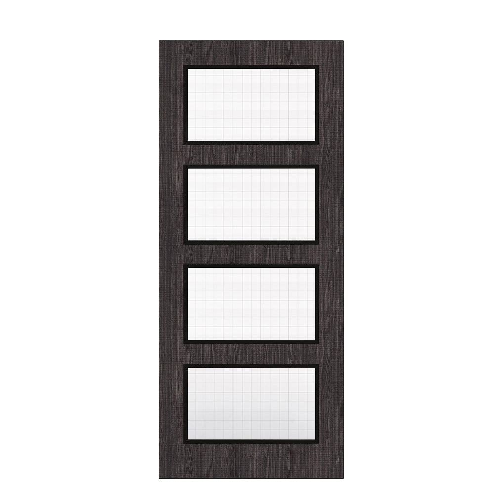 Deanta Flush Dark Grey Ash FD30 Option 04 Wired Glaze Certifire CF5740 FSC