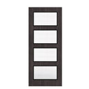 Deanta Flush Dark Grey Ash FD30 Option 04 Wired Glaze Certifire CF5740 FSC