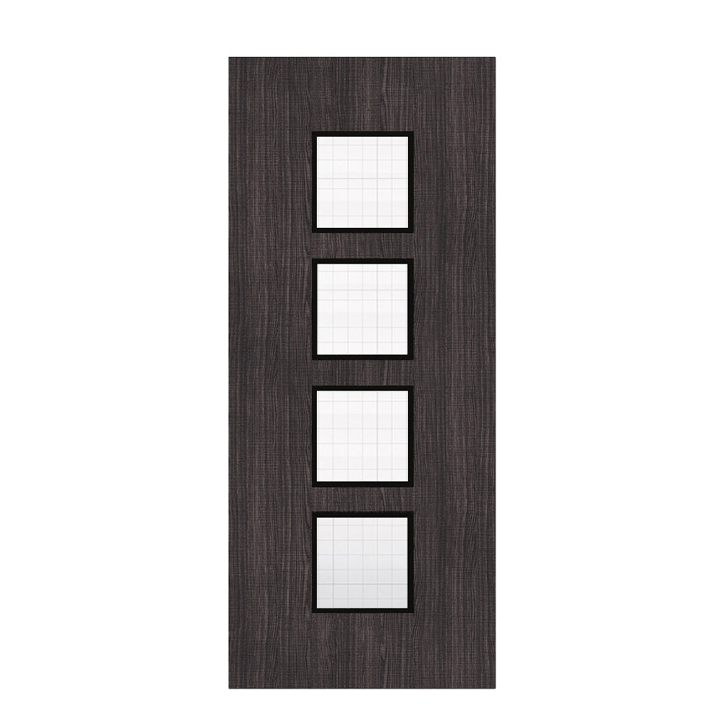 Deanta Flush Dark Grey Ash FD30 Option 09 Wired Glaze Certifire CF5740 FSC