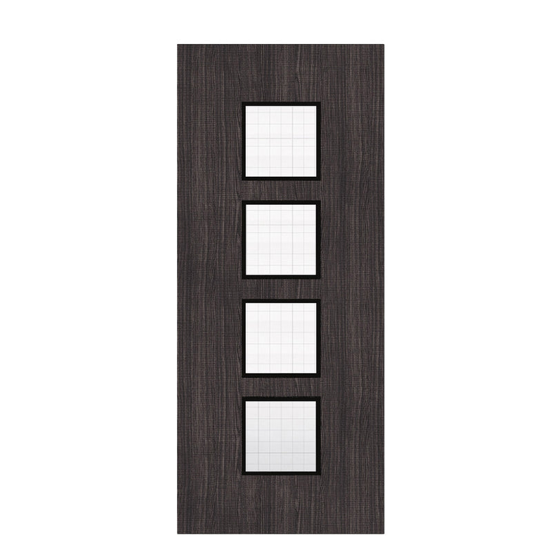 Deanta Flush Dark Grey Ash FD30 Option 09 Wired Glaze Certifire CF5740 FSC