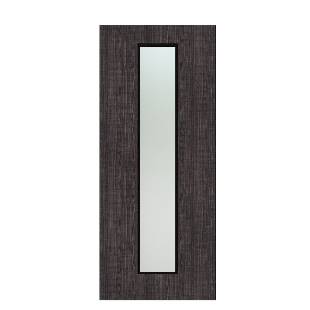 Deanta Flush Dark Grey Ash Option 10 Satin Glaze FSC