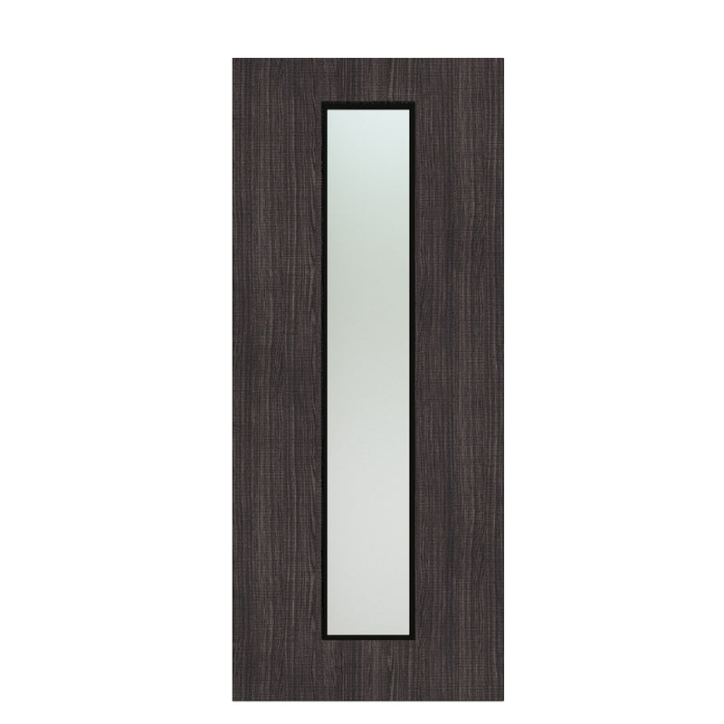 Deanta Flush Dark Grey Ash Option 10 Satin Glaze FSC
