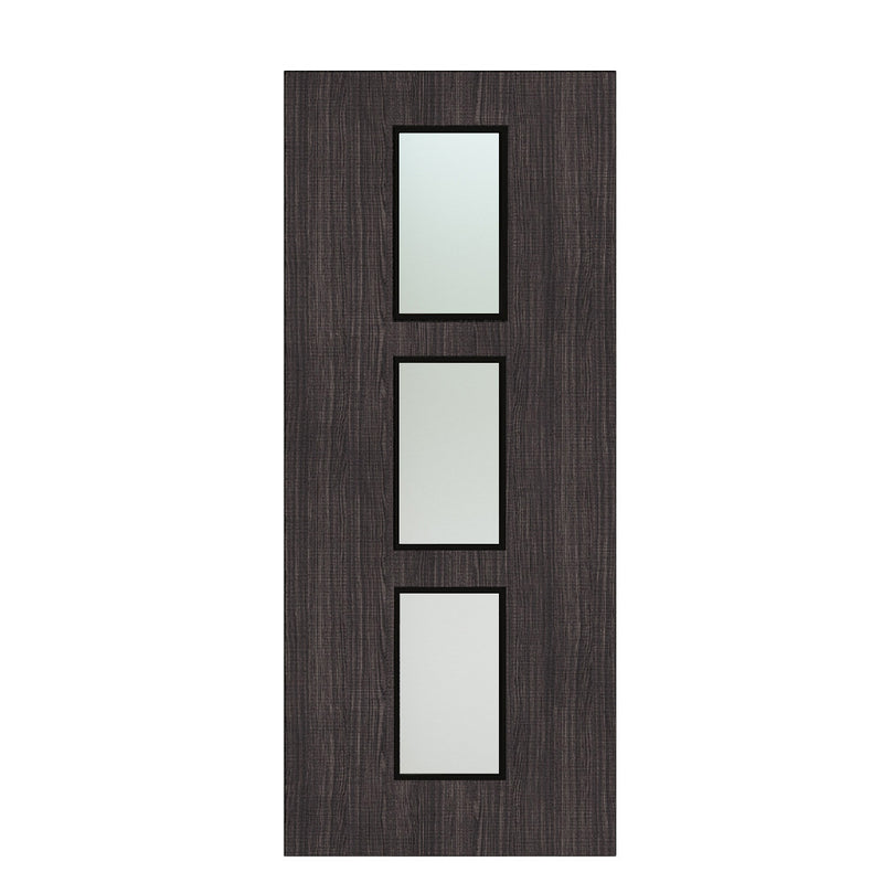 Deanta Flush Dark Grey Ash Option 11 Satin Glaze FSC