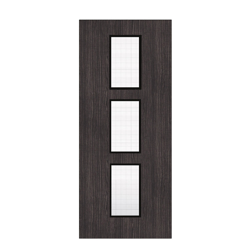 Deanta Flush Dark Grey Ash FD30 Option 11 Wired Glaze Certifire CF5740 FSC