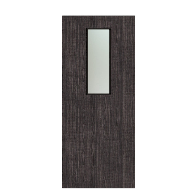 Deanta Flush Dark Grey Ash Option 14 Satin Glaze FSC