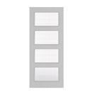 Deanta Flush Light Grey Ash FD30 Option 04 Wired Glaze Certifire CF5740 FSC