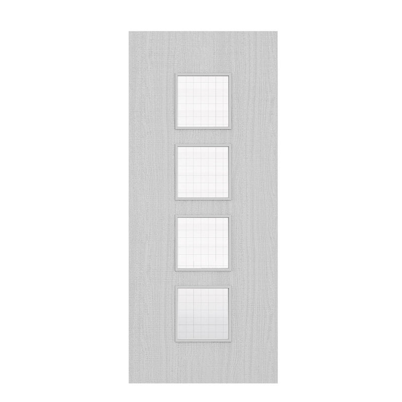 Deanta Flush Light Grey Ash FD30 Option 09 Wired Glaze Certifire CF5740 FSC