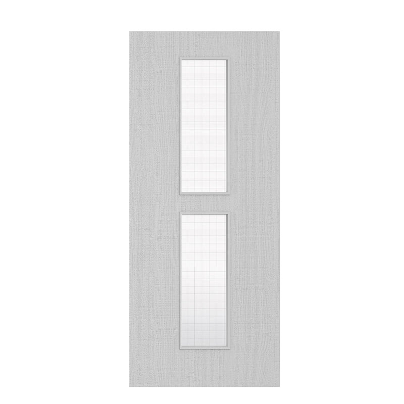 Deanta Flush Light Grey Ash FD30 Option 12 Wired Glaze Certifire CF5740 FSC