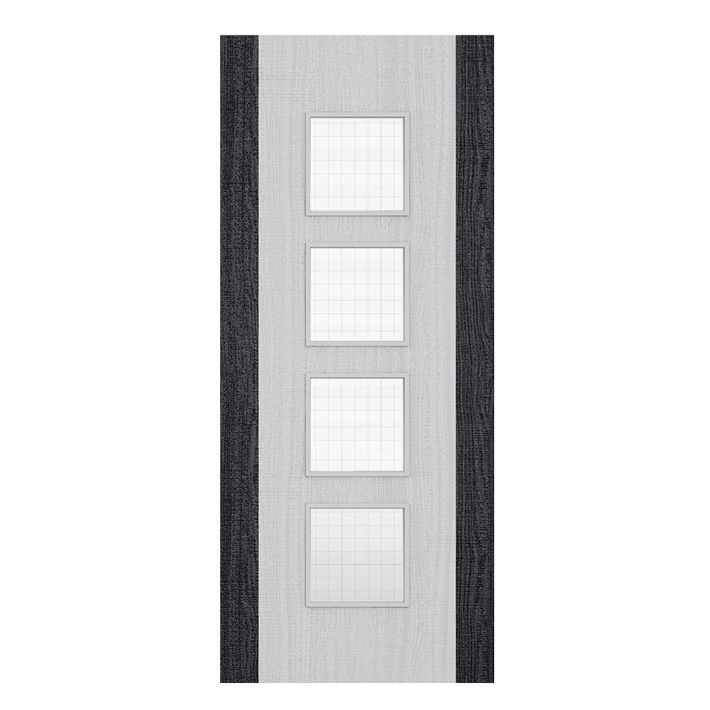 Deanta Flush Light Grey Ash Dark Grey Edges FD30 Option 09 Wired Glaze Certifire CF5740 FSC