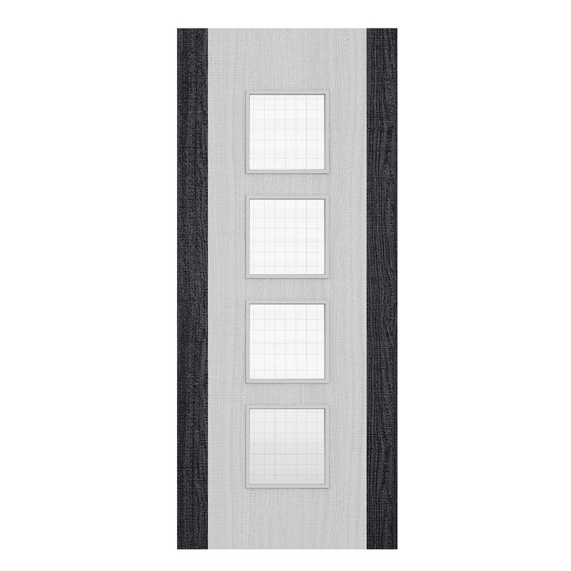 Deanta Flush Light Grey Ash Dark Grey Edges FD30 Option 09 Wired Glaze Certifire CF5740 FSC