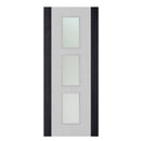 Deanta Flush Light Grey Ash Dark Grey Edges Option 11 Satin Glaze FSC