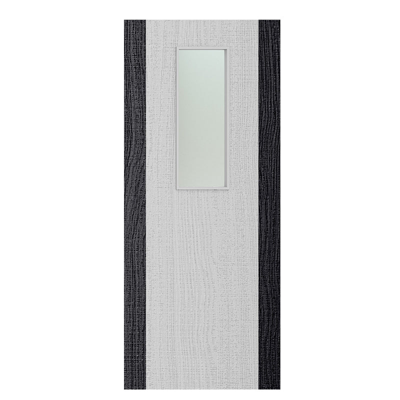 Deanta Flush Light Grey Ash Dark Grey Edges Option 14 Satin Glaze FSC