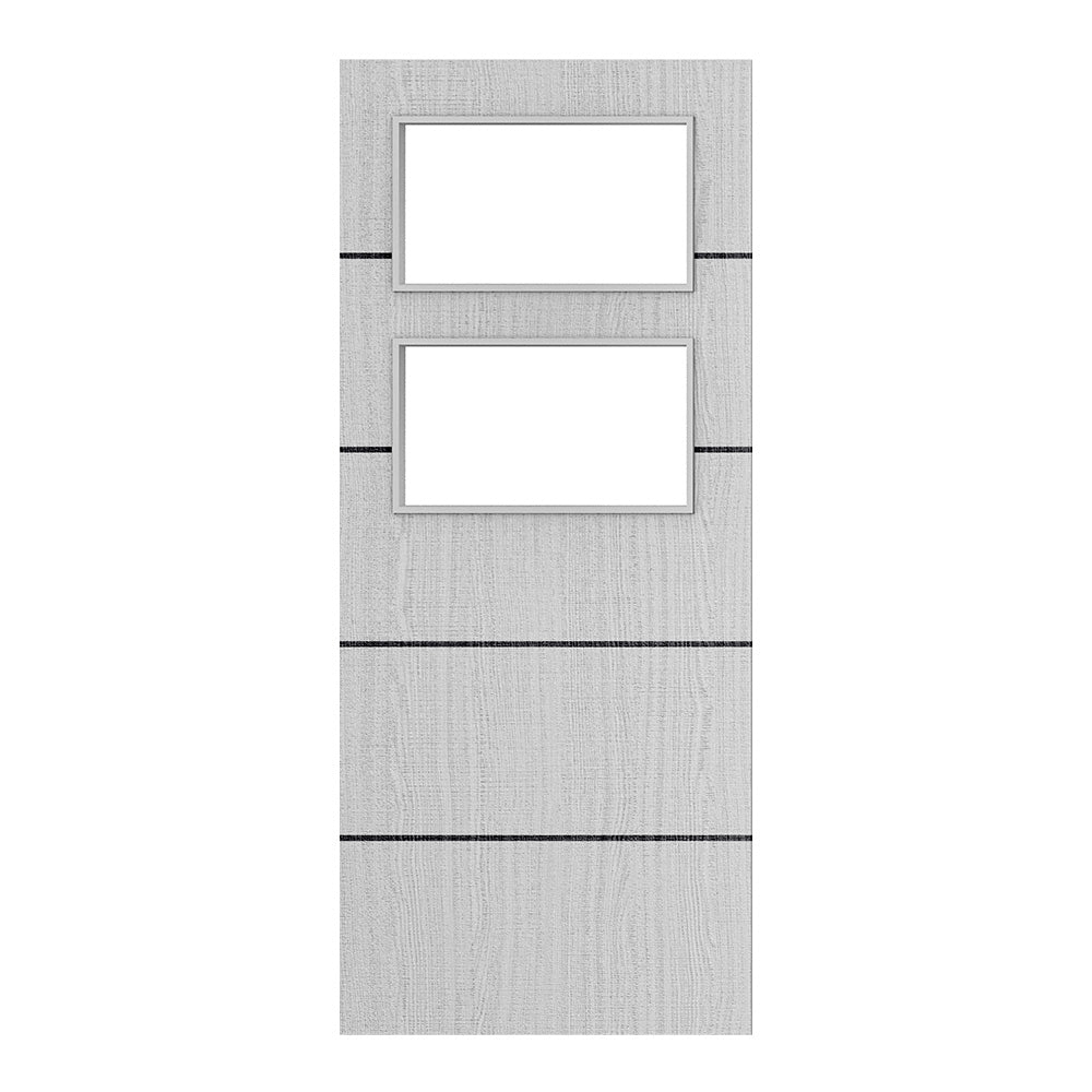 Deanta Flush Light Grey Ash Horizontal Inlay Option 02 Standard Glaze FSC