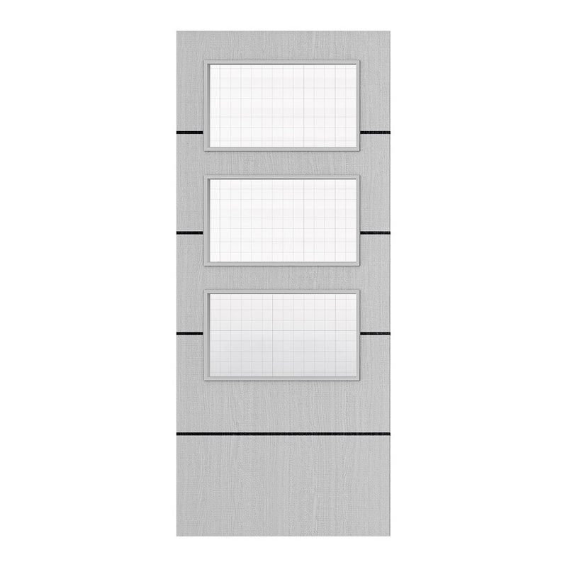 Deanta Flush Light Grey Ash Horizontal Inlay FD30 Option 03 Wired Glaze Certifire CF5740 FSC