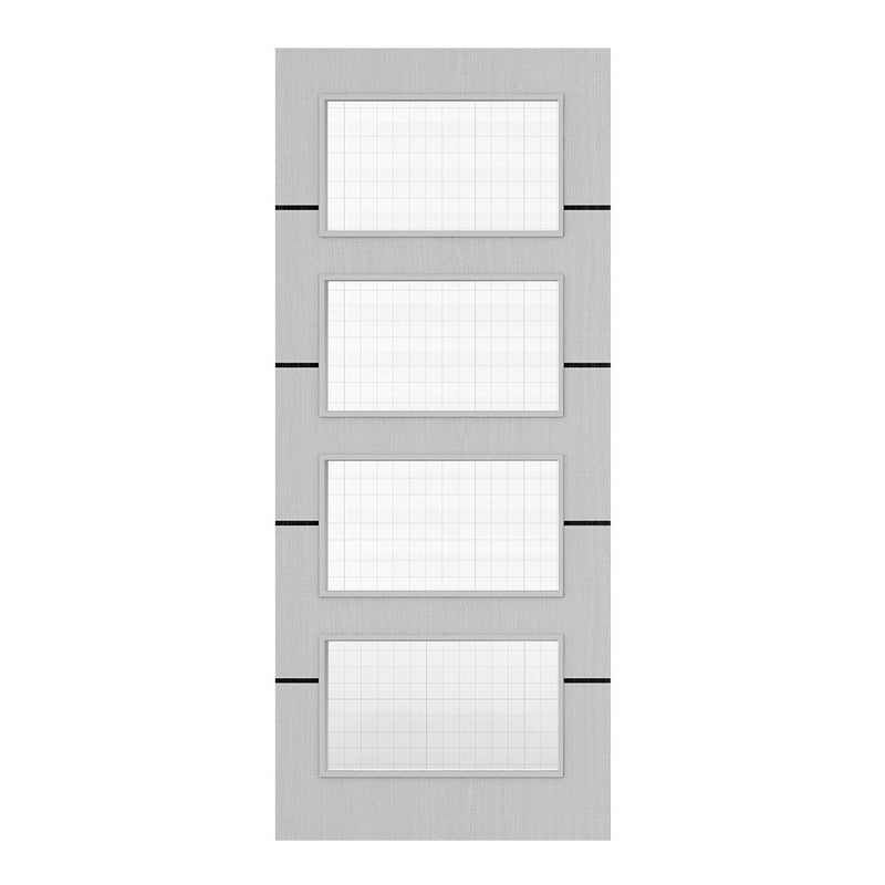 Deanta Flush Light Grey Ash Horizontal Inlay FD30 Option 04 Wired Glaze Certifire CF5740 FSC
