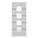 Deanta Flush Light Grey Ash Horizontal Inlay FD30 Option 09 Wired Glaze Certifire CF5740 FSC