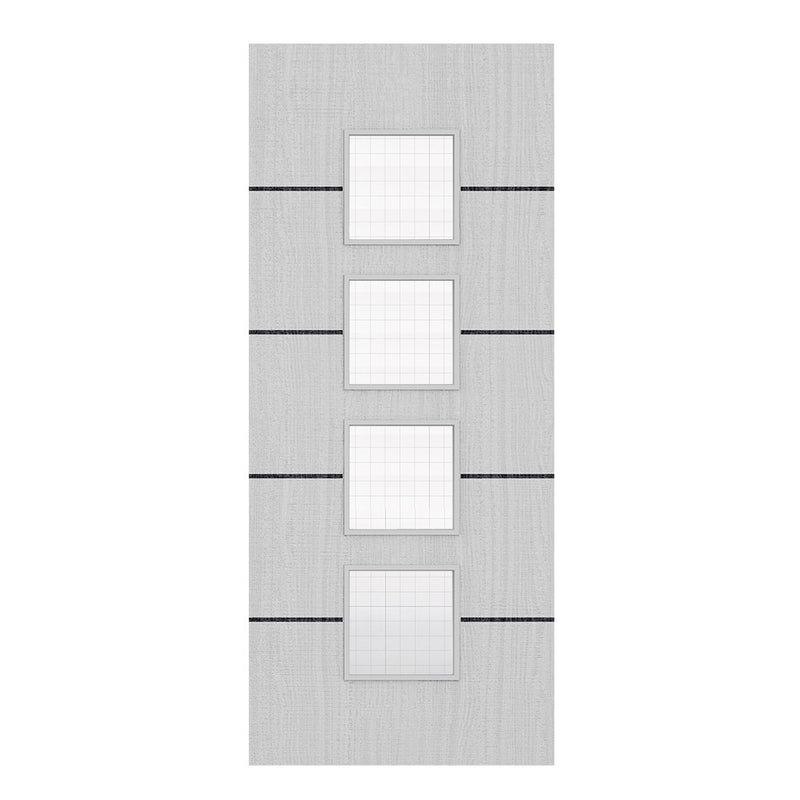 Deanta Flush Light Grey Ash Horizontal Inlay FD30 Option 09 Wired Glaze Certifire CF5740 FSC