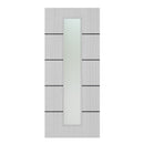 Deanta Flush Light Grey Ash Horizontal Inlay Option 10 Satin Glaze FSC