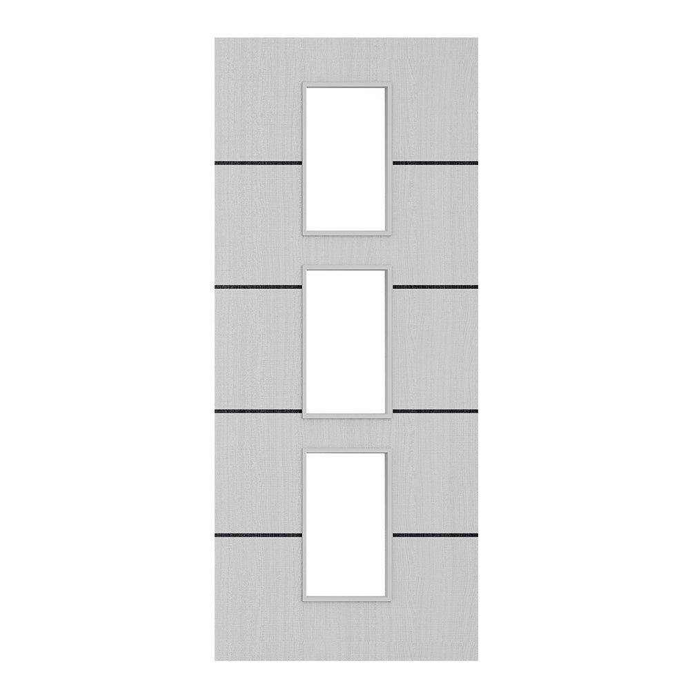 Deanta Flush Light Grey Ash Horizontal Inlay Option 11 Standard Glaze FSC