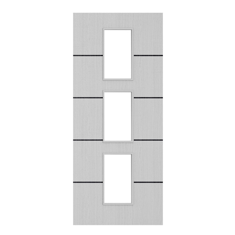Deanta Flush Light Grey Ash Horizontal Inlay Option 11 Standard Glaze FSC