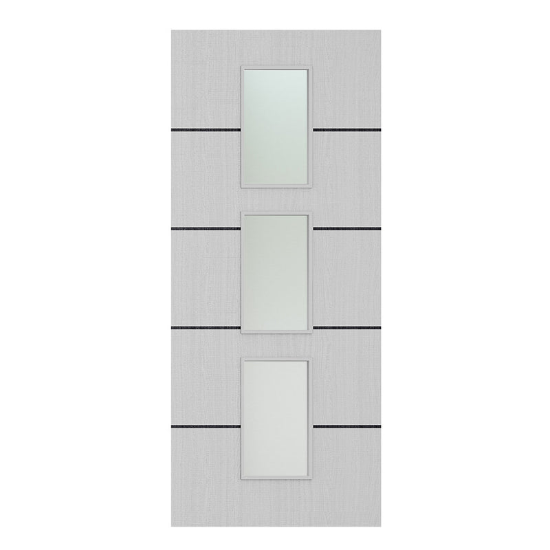Deanta Flush Light Grey Ash Horizontal Inlay FD30 Option 11 30M Satin Glaze Certifire CF5740 FSC