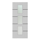 Deanta Flush Light Grey Ash Horizontal Inlay Option 11 Satin Glaze FSC