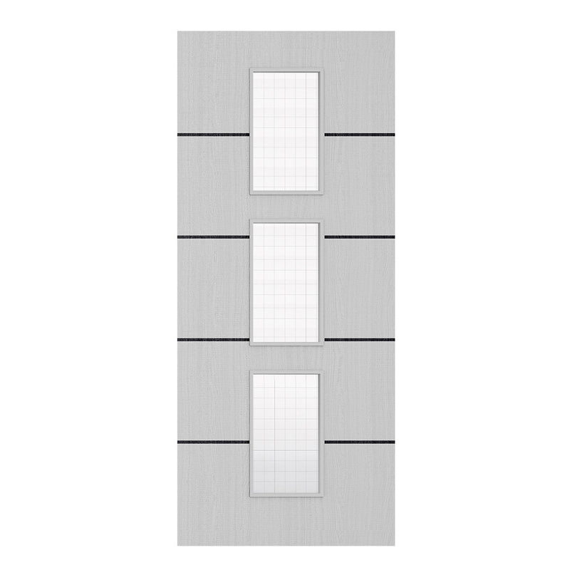 Deanta Flush Light Grey Ash Horizontal Inlay FD30 Option 11 Wired Glaze Certifire CF5740 FSC