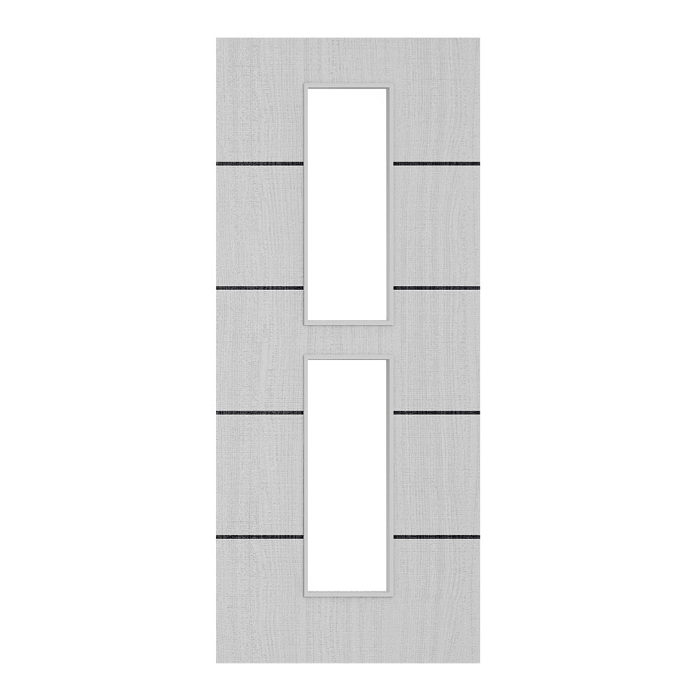 Deanta Flush Light Grey Ash Horizontal Inlay Option 12 Standard Glaze FSC
