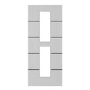 Deanta Flush Light Grey Ash Horizontal Inlay Option 12 Standard Glaze FSC