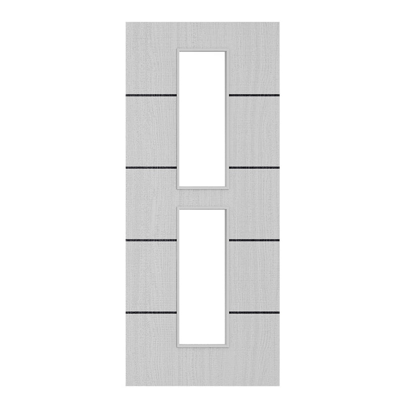Deanta Flush Light Grey Ash Horizontal Inlay Option 12 Standard Glaze FSC