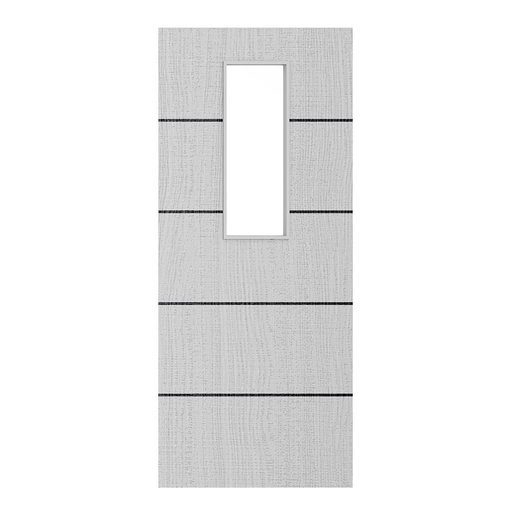 Deanta Flush Light Grey Ash Horizontal Inlay Option 14 Standard Glaze FSC