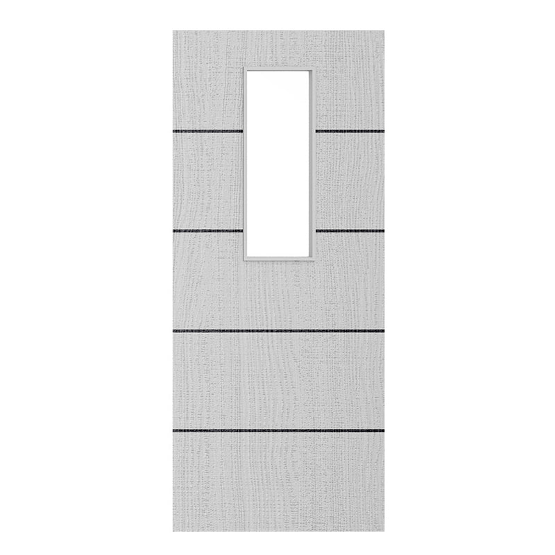 Deanta Flush Light Grey Ash Horizontal Inlay FD60 Option 14 60M Clear Glaze FSC