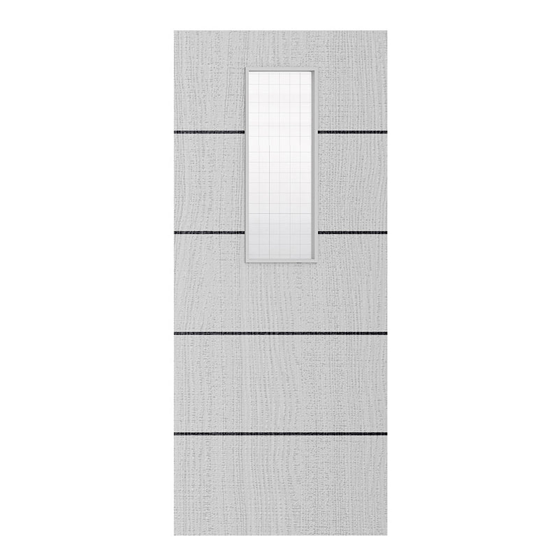 Deanta Flush Light Grey Ash Horizontal Inlay FD30 Option 14 Wired Glaze Certifire CF5740 FSC