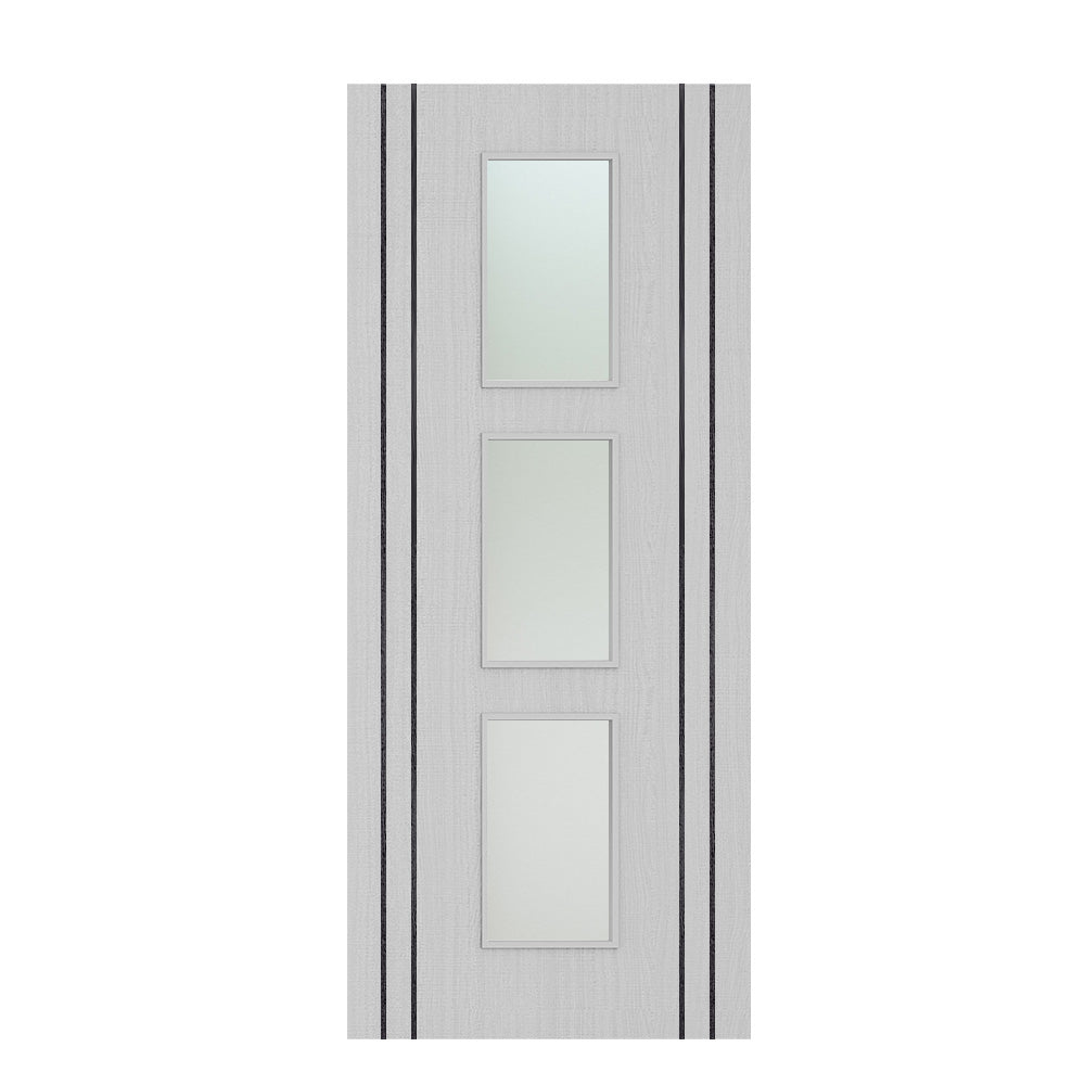 Deanta Flush Light Grey Ash Vertical Inlay Option 11 Satin Glaze FSC