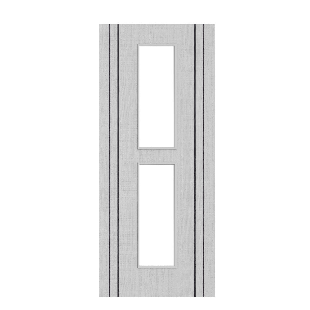 Deanta Flush Light Grey Ash Vertical Inlay Option 12 Standard Glaze FSC