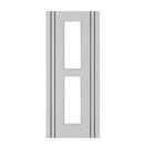 Deanta Flush Light Grey Ash Vertical Inlay FD30 Option 12 30M Clear Glaze Certifire CF5740 FSC