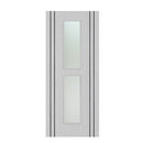 Deanta Flush Light Grey Ash Vertical Inlay Option 12 Satin Glaze FSC